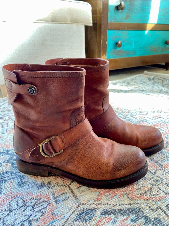 OluKai Shoes - OLUKAI 20254 WOMEN'S NAHUKU SHORT LEATHER BOOT - 7 Cognac Brown